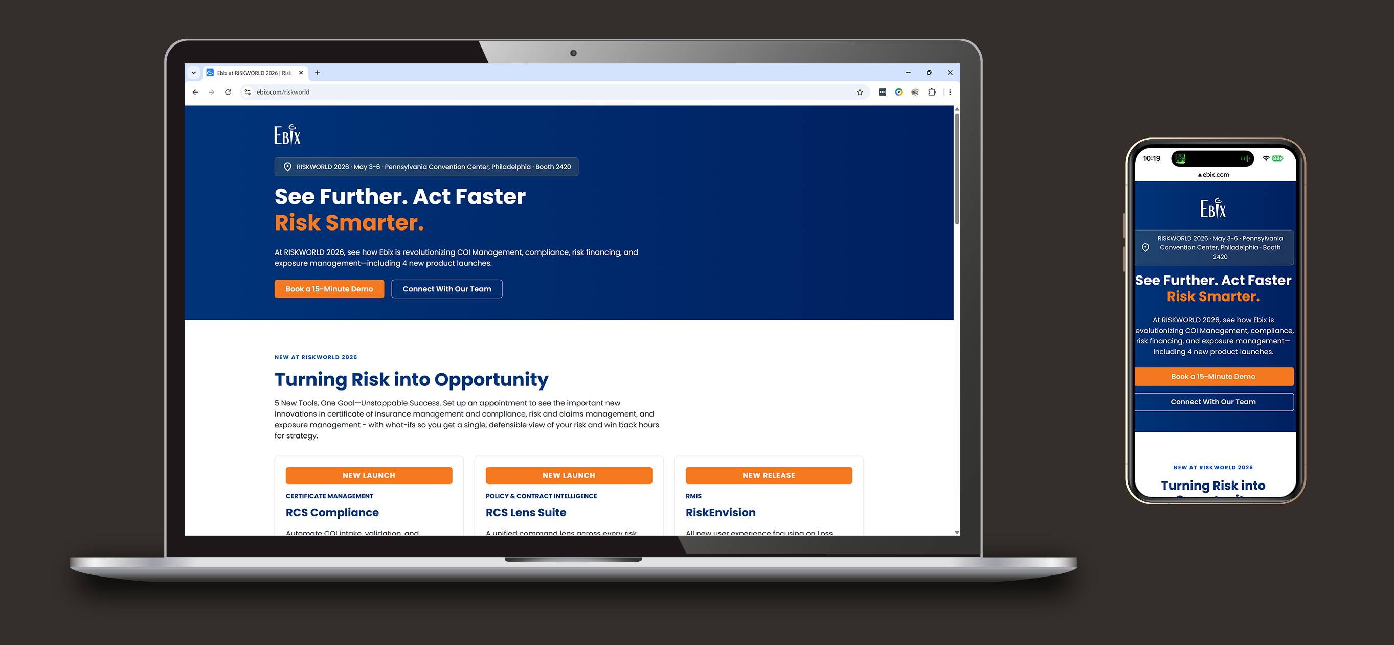 Riskworld 2026 event landing page